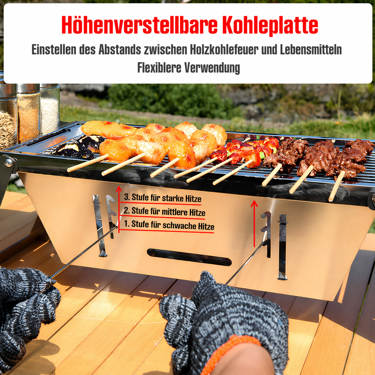 Compact Portable Grill for On-the-Go Use