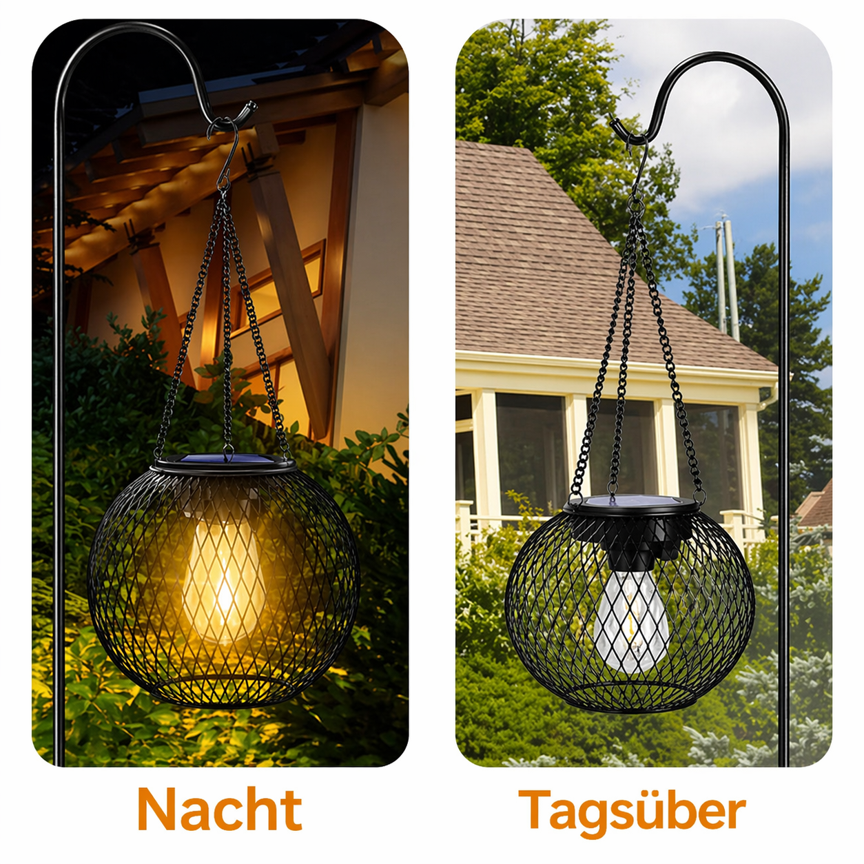 Metal Retro Sollyktor for Garden Use