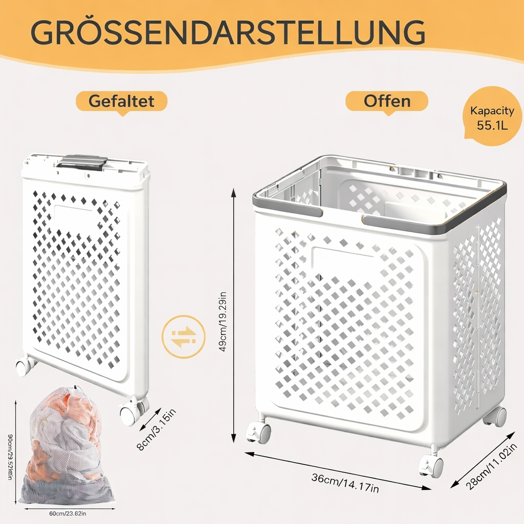 Effortless Laundry Helper – Smooth Gliding for Stress-Free Chores