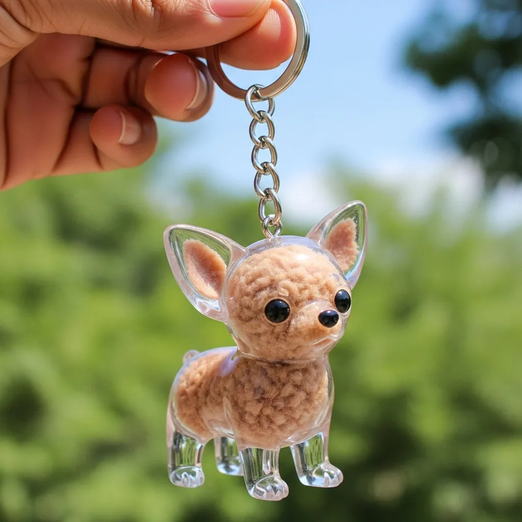 PawMemento – Dog Hair Keepsake Keychain Charm