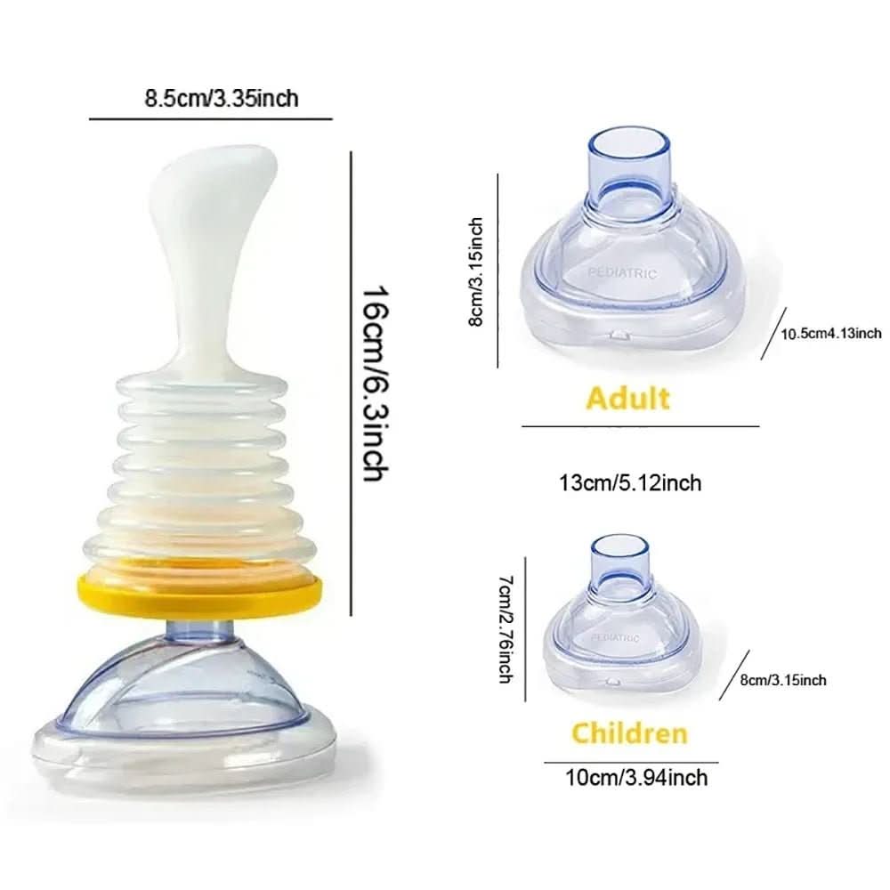 Compact Emergency Kit with Anti-Choking Device for Airway Assistance