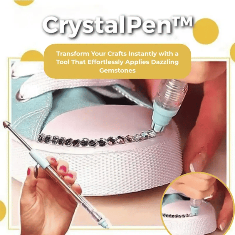 CrystalPen Rhinestone Applicator Tool Set for Crafts and Nail Art