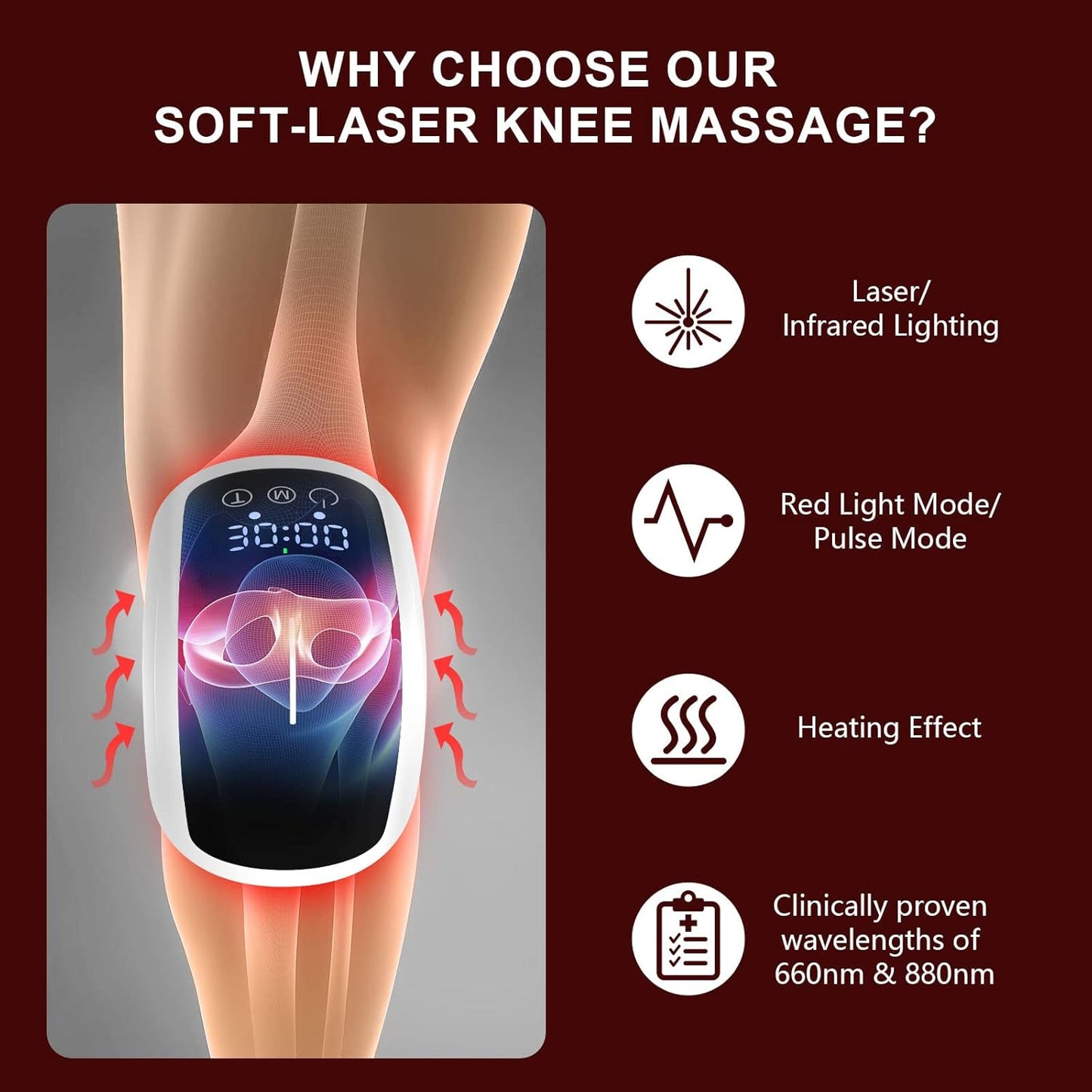 Bundle of Two Laser Therapy Massagers for Pain Relief