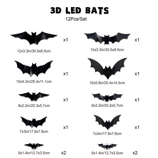 🦇 Spooky 3D Bats