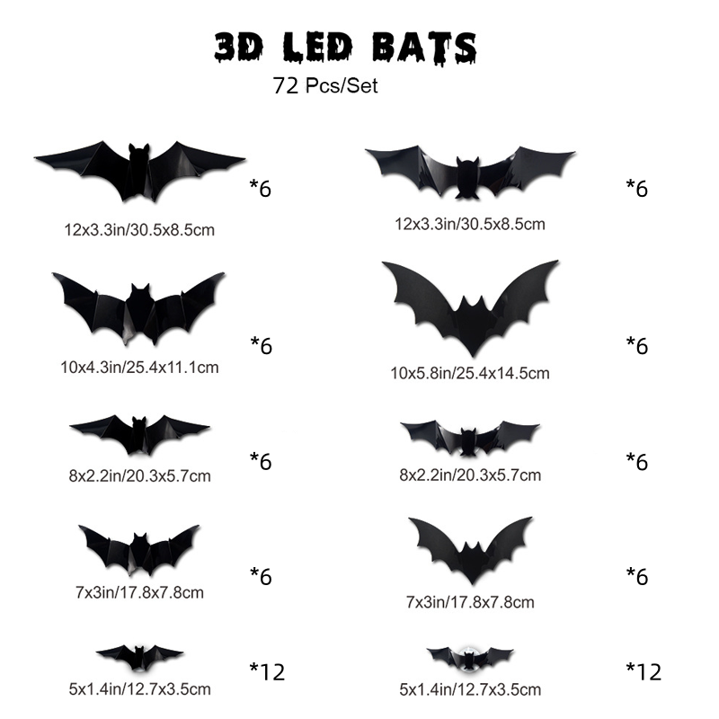 🦇 Spooky 3D Bats