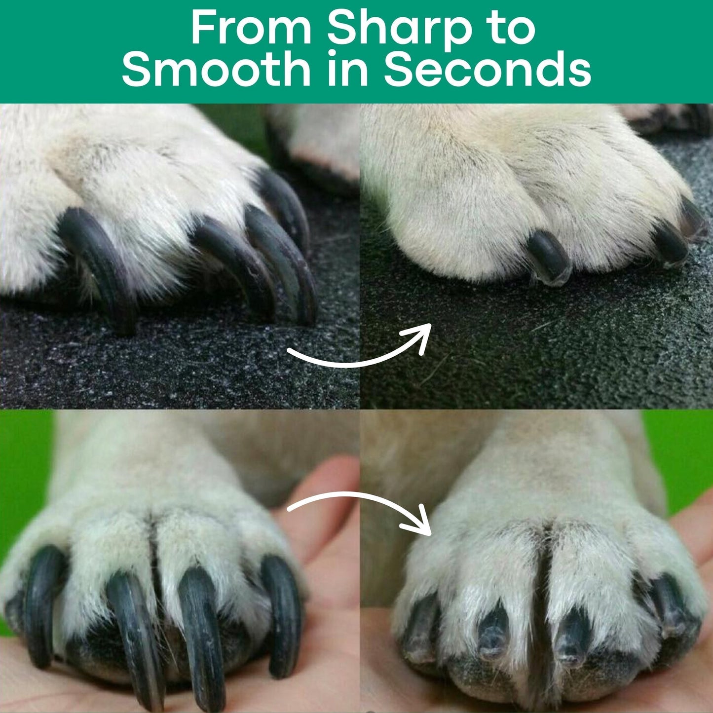 2-in-1 dog nail grinder and clipper