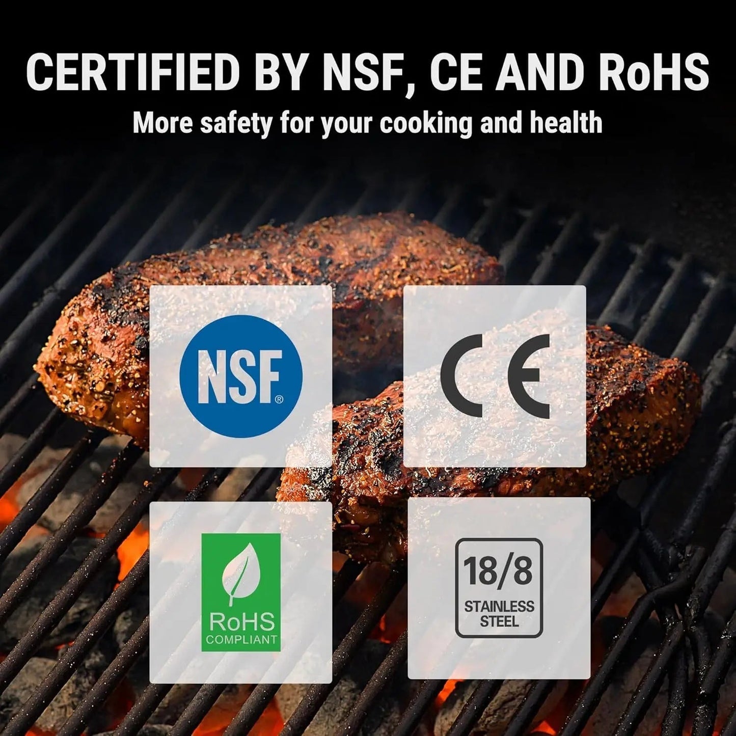 Instant Read Meat Thermometer for Accurate Measurements