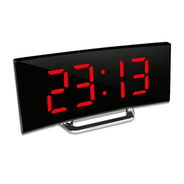 Digital Timepiece | LED Mirror Alarm Display | Auto-Dimming Anti-Glare | CurveClock