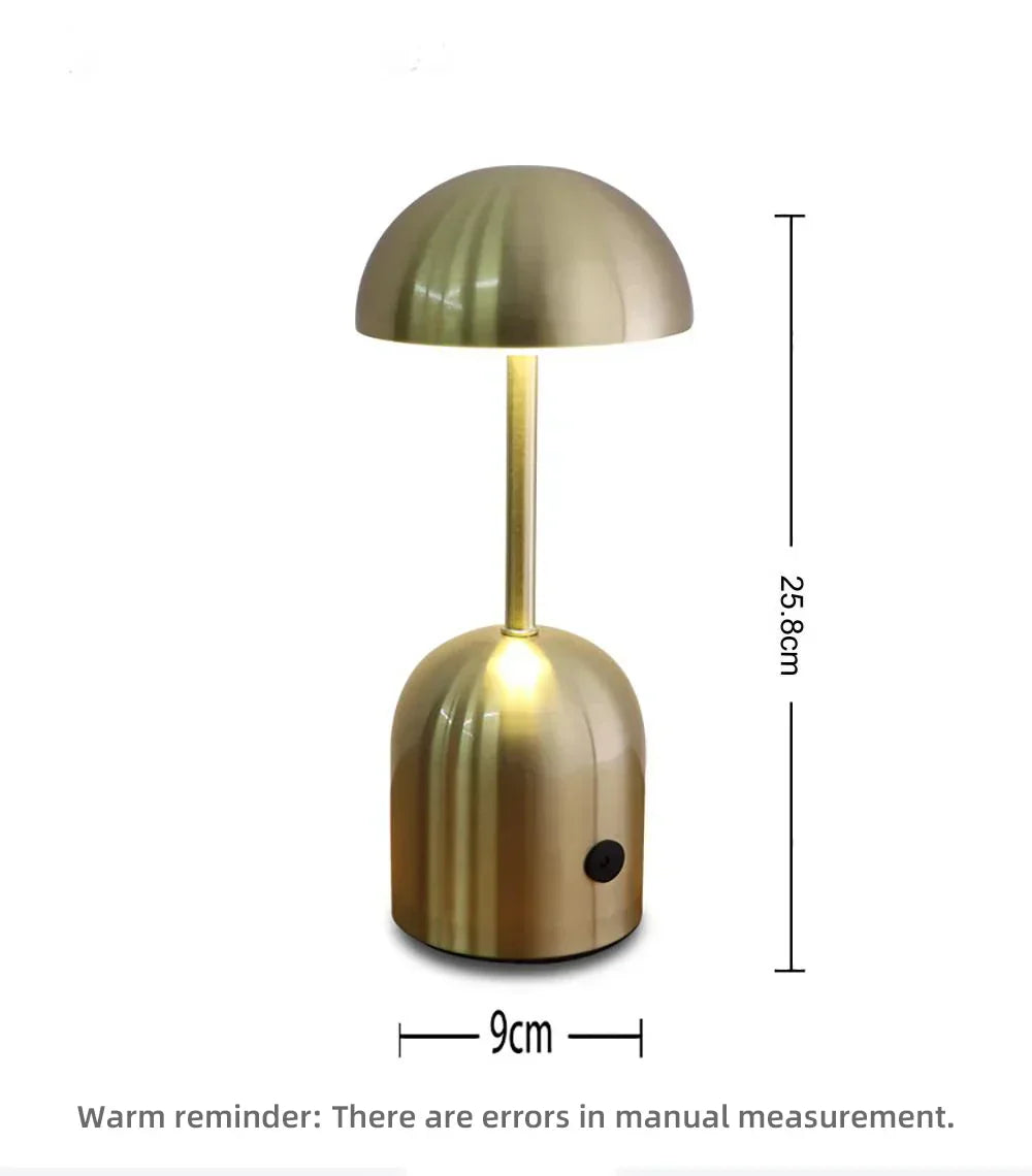 LuminaCrescent - Wireless Dimmable LED Metal Desk Lamp | Modern Touch Control