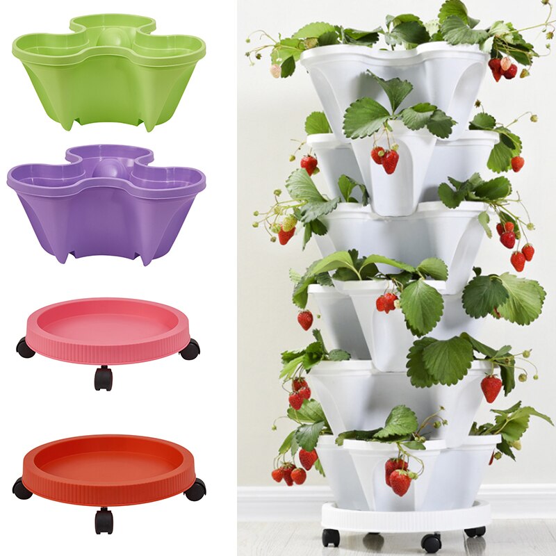 Products Stacked Pots for Growing Vegetables and Fruit