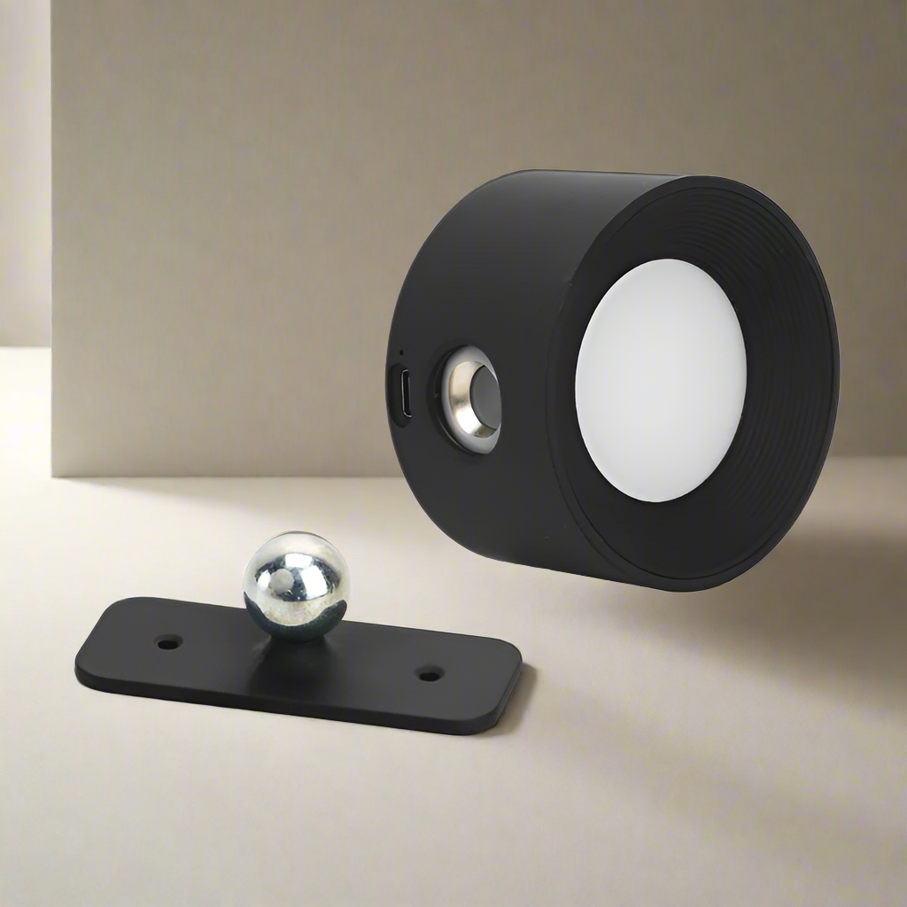 Lumora Spotlight Cordless Wall Lamp – Rechargeable, 360° Rotatable & Dimmable LED Light
