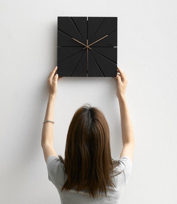 Modern Minimalist Silent Wall Clock for Living Room Decor