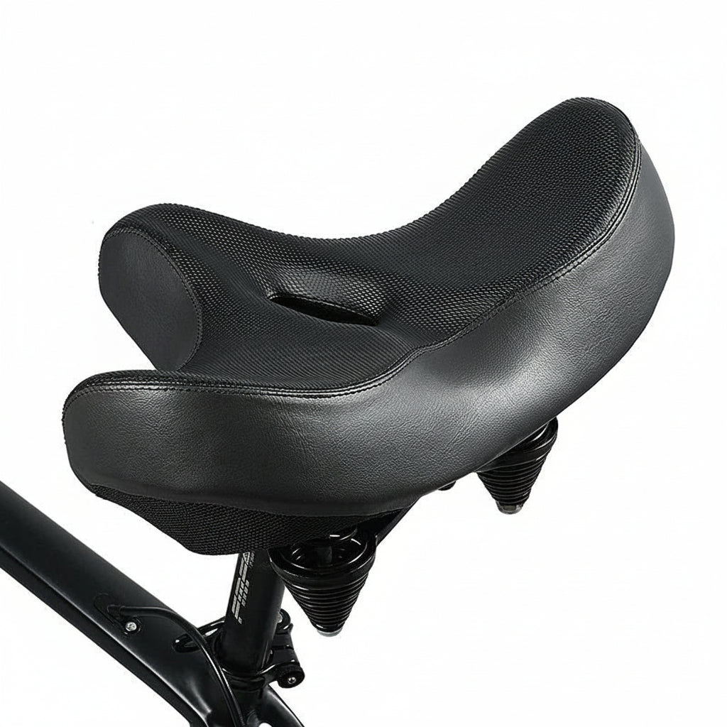 Comfortable Ergonomic Bicycle Seat – Breathable Padding & Pressure Relief for MTB and Road Bikes