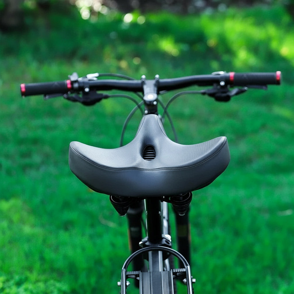 Comfortable Ergonomic Bicycle Seat – Breathable Padding & Pressure Relief for MTB and Road Bikes