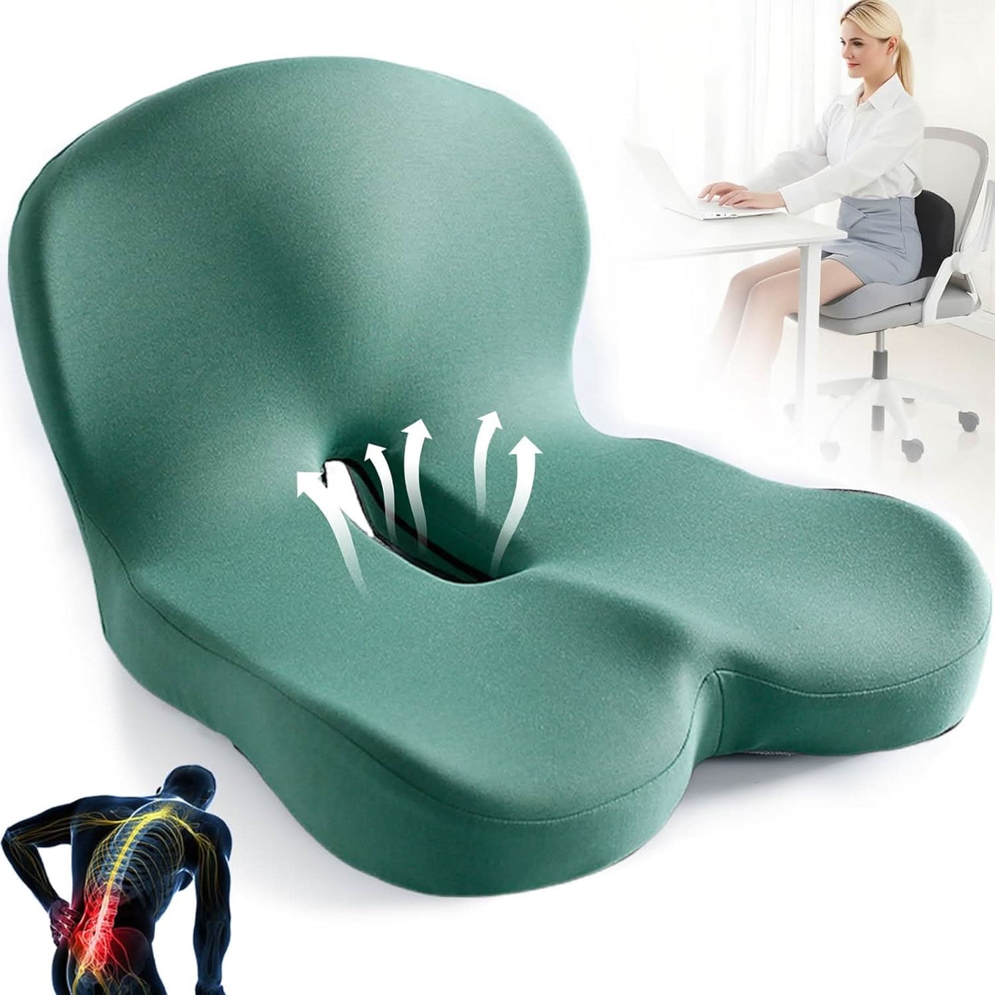 Memory Foam Seat Cushion for Comfort and Support