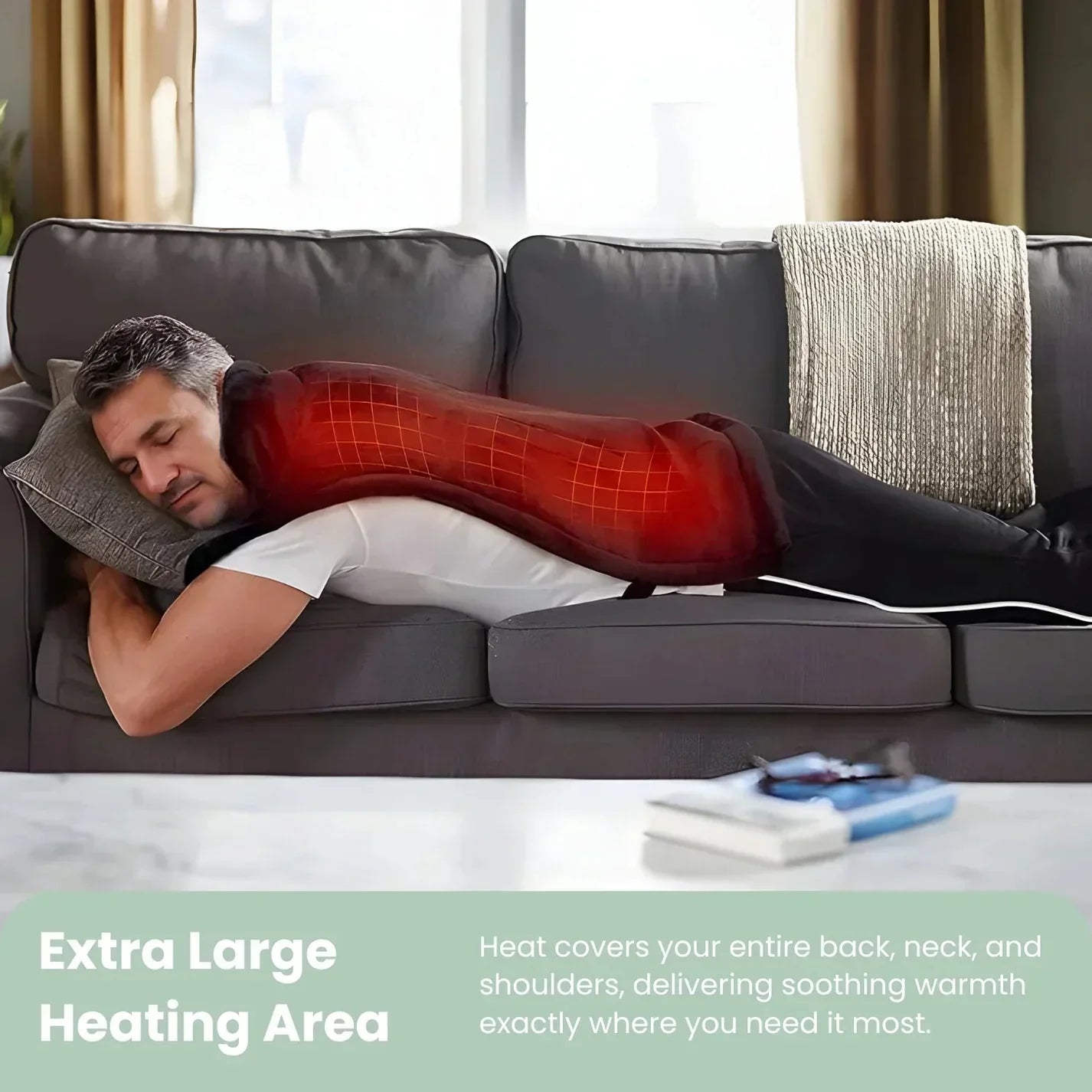Heating Cushion for Back Pain Relief – Comfortable Support for Home Relaxation