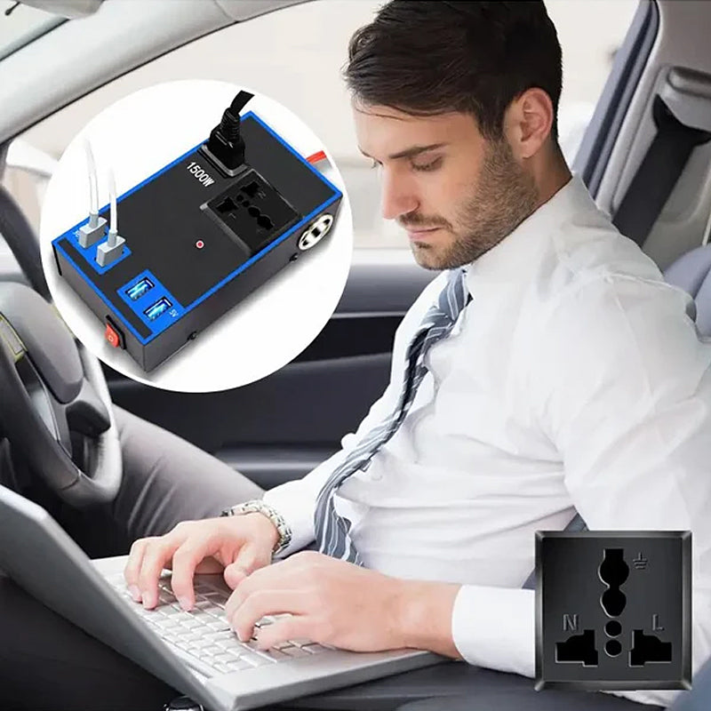 Car Power Inverter Adapter for Road Trips and Camping