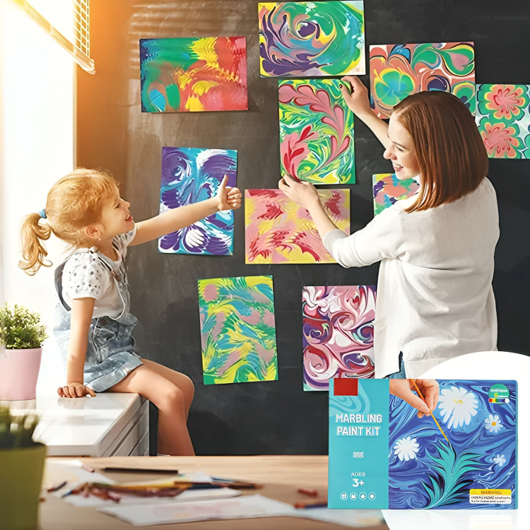 SwirlArt - Water Marbling Paint Kit for Creative Designs