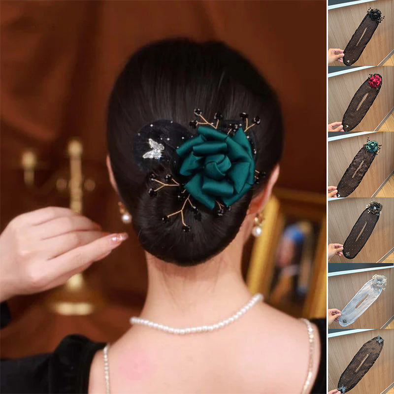 Bloomelle - Elegant Floral Hair Knot Accessories