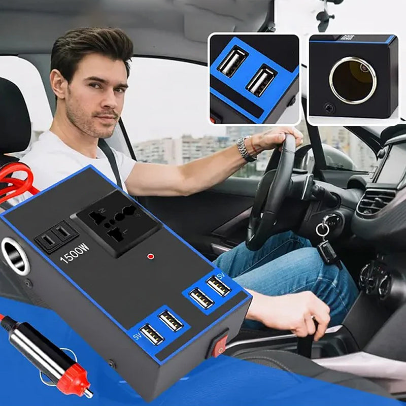 Car Power Inverter Adapter for Road Trips and Camping