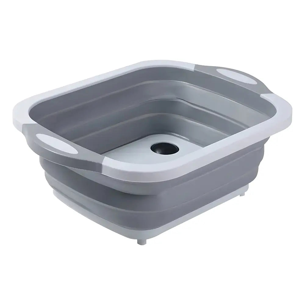 Collapsible Wash Basin with Drain Stopper