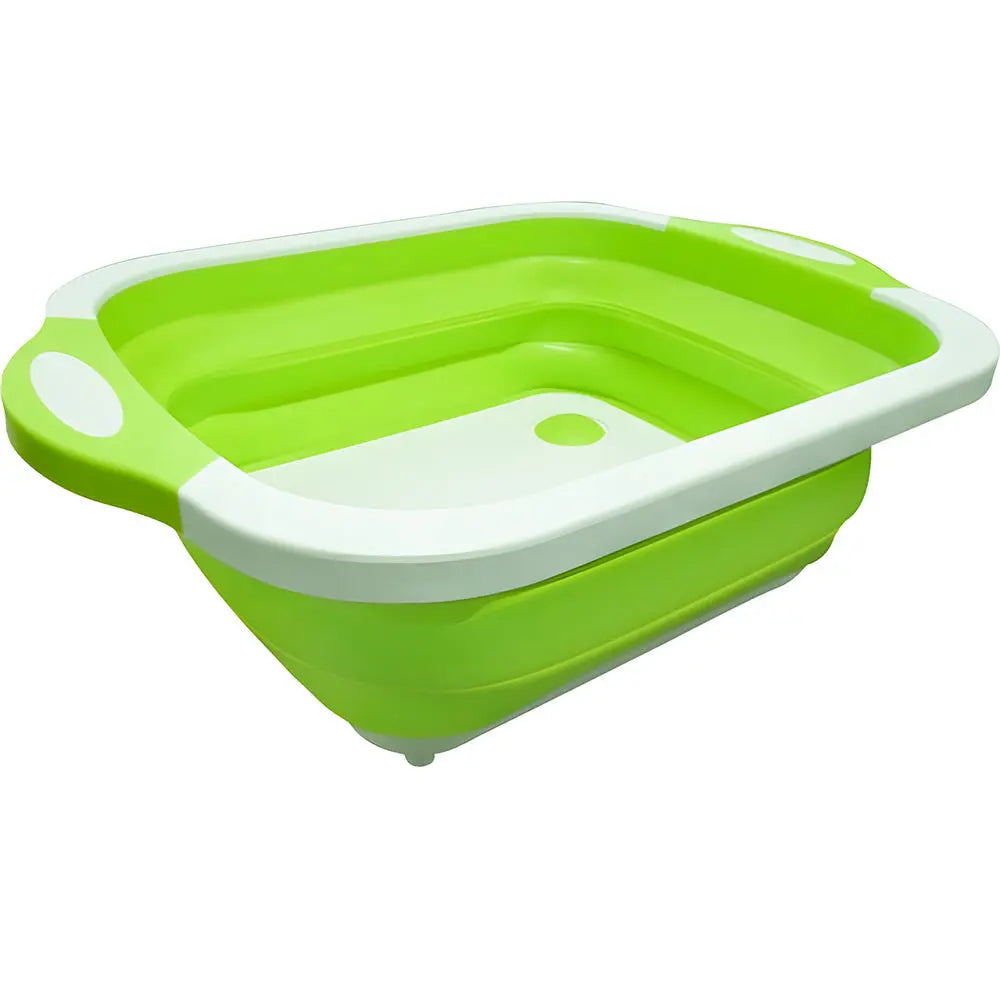 Collapsible Wash Basin with Drain Stopper