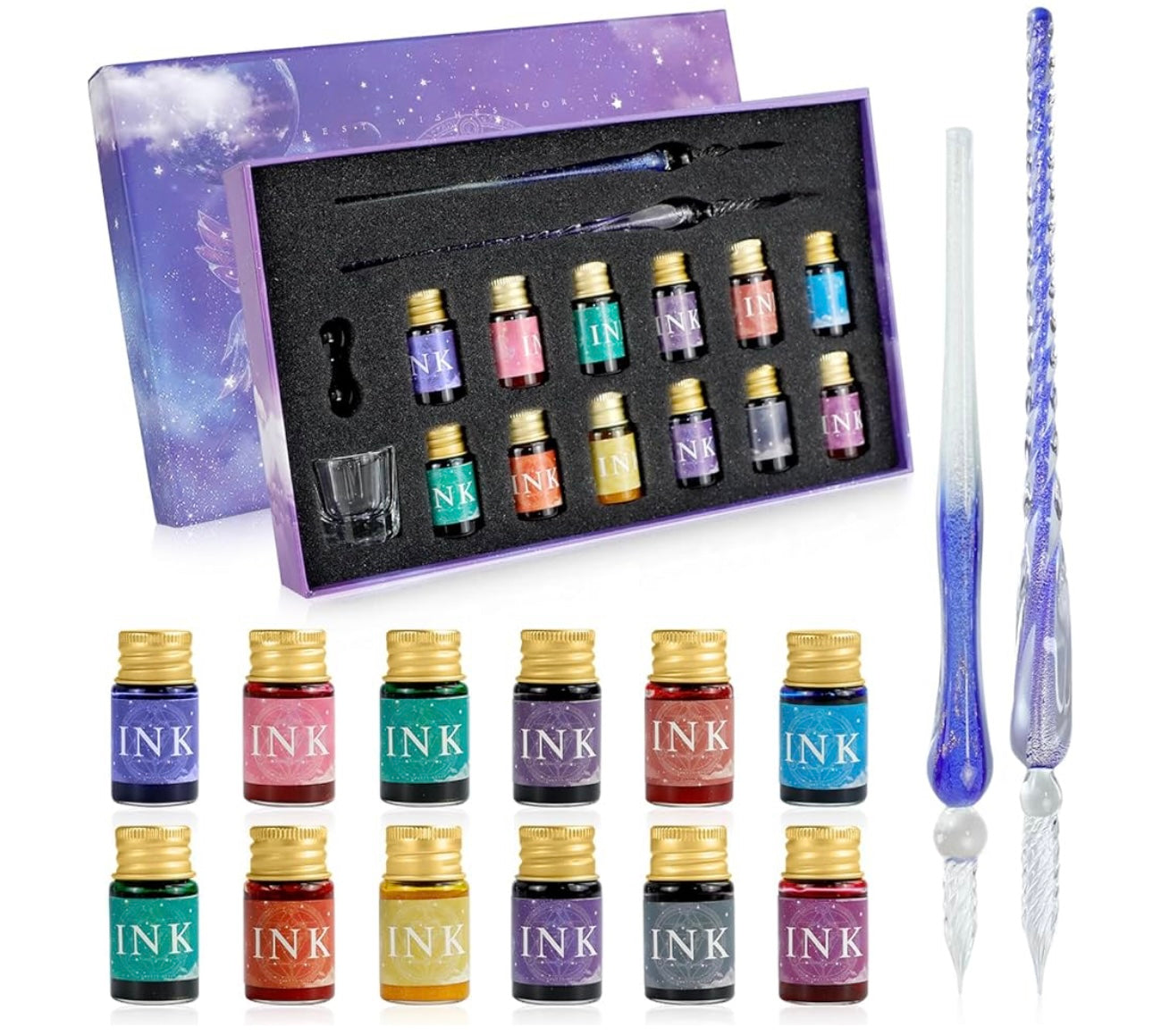 Crystaldip Magic Pen Glass Dip Pen Set for Calligraphy and Art