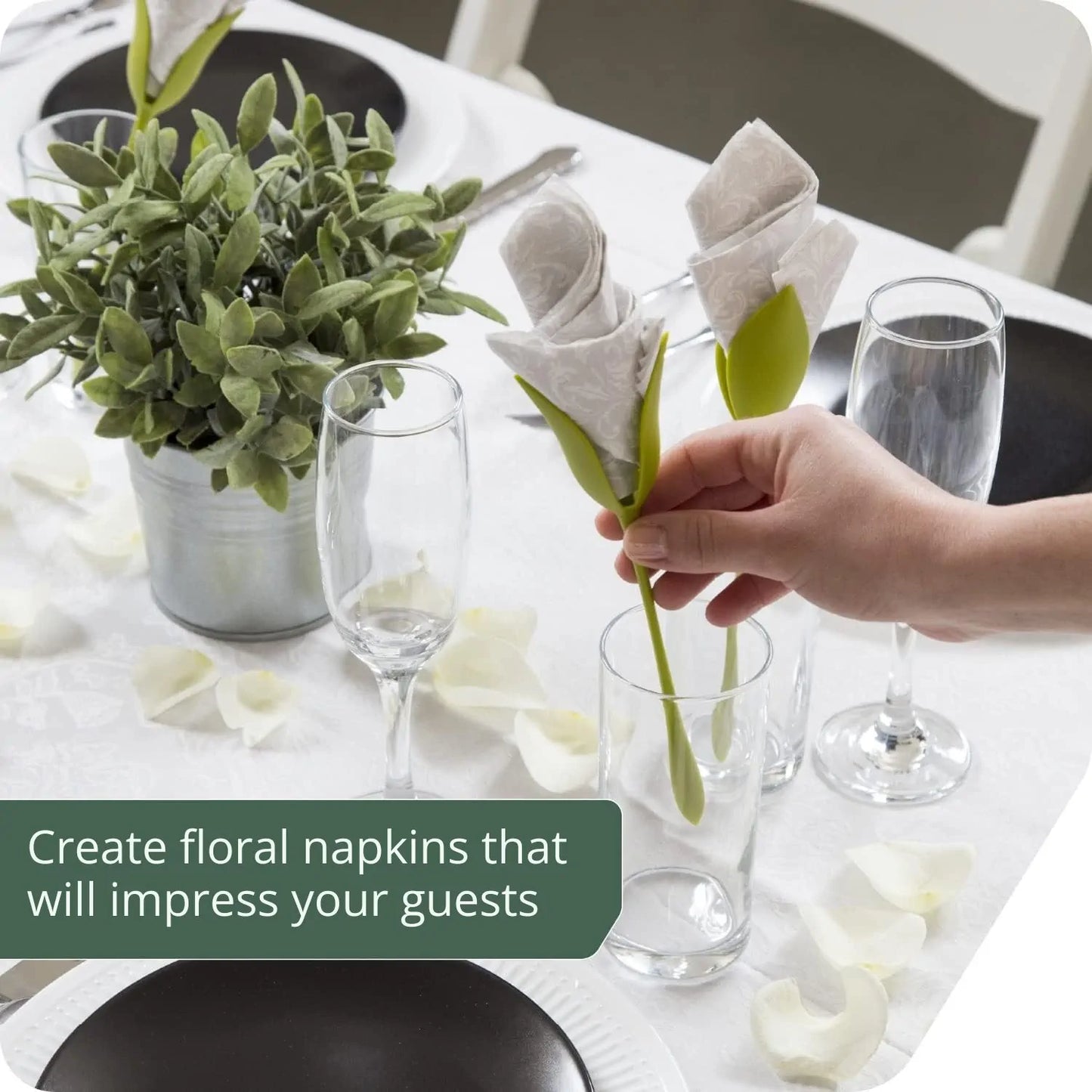 Florenza Napkin Flower Creator for Tabletop Decor