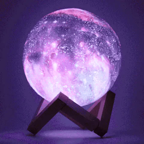 Galaxy Moon Lamp