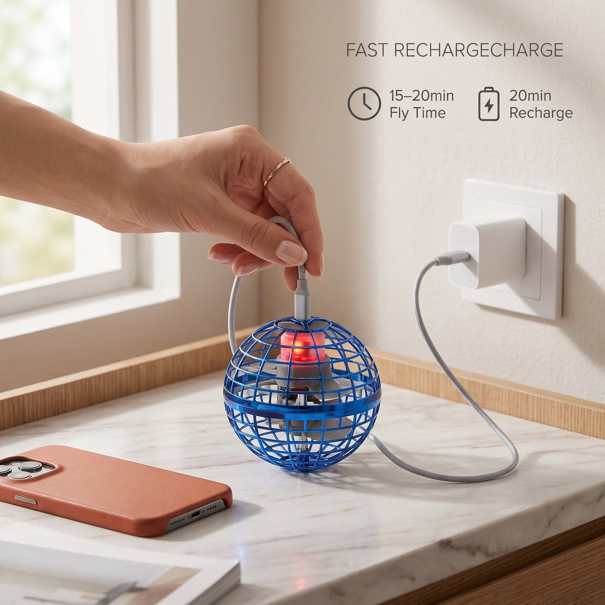 Flying Orb Ball Boomerang LED | The Aero-Sphere Spinner