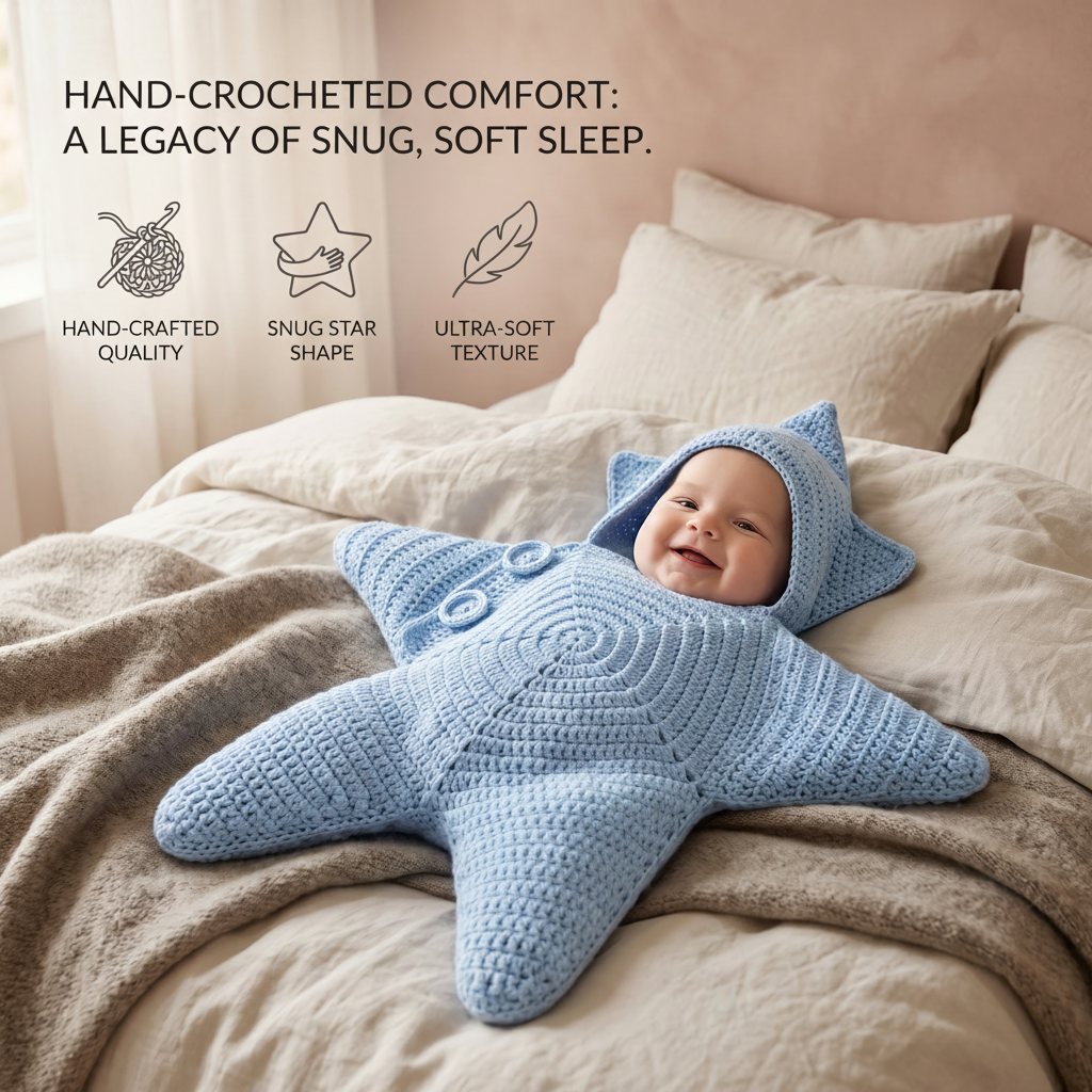 Crochet Star Baby Bodysuit Hooded | The Stella-Knit Cocoon