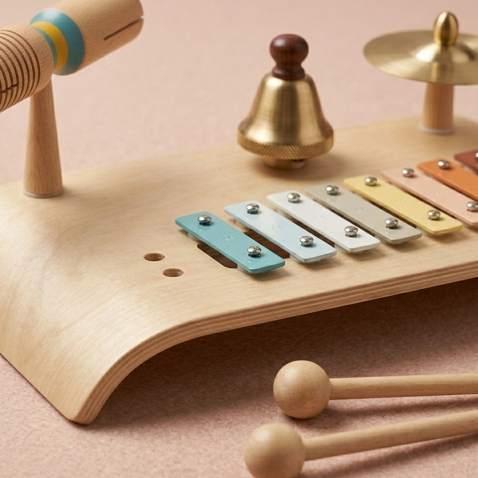 Montessori Drum Set 5-in-1 | The Rhythmic-Acoustic Hub