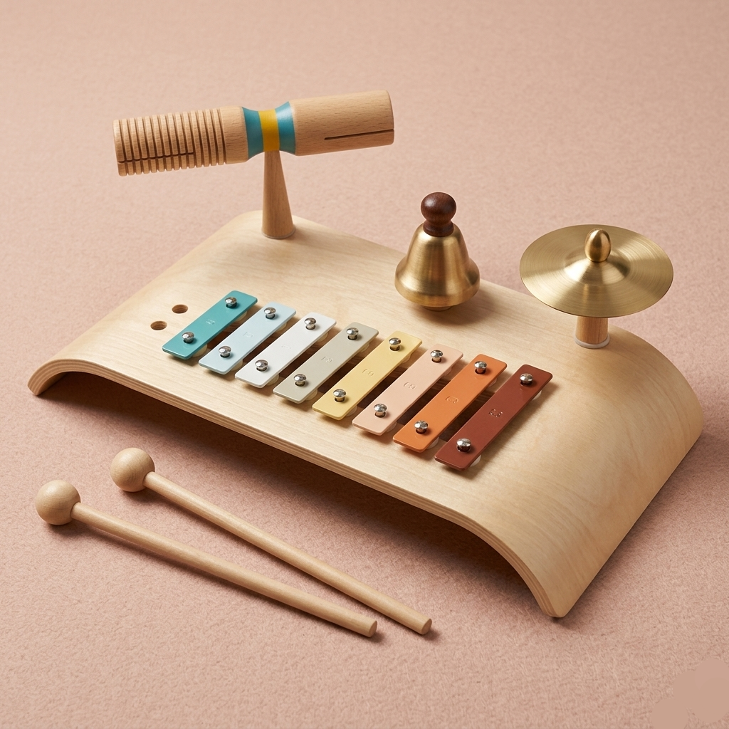 Montessori Drum Set 5-in-1 | The Rhythmic-Acoustic Hub
