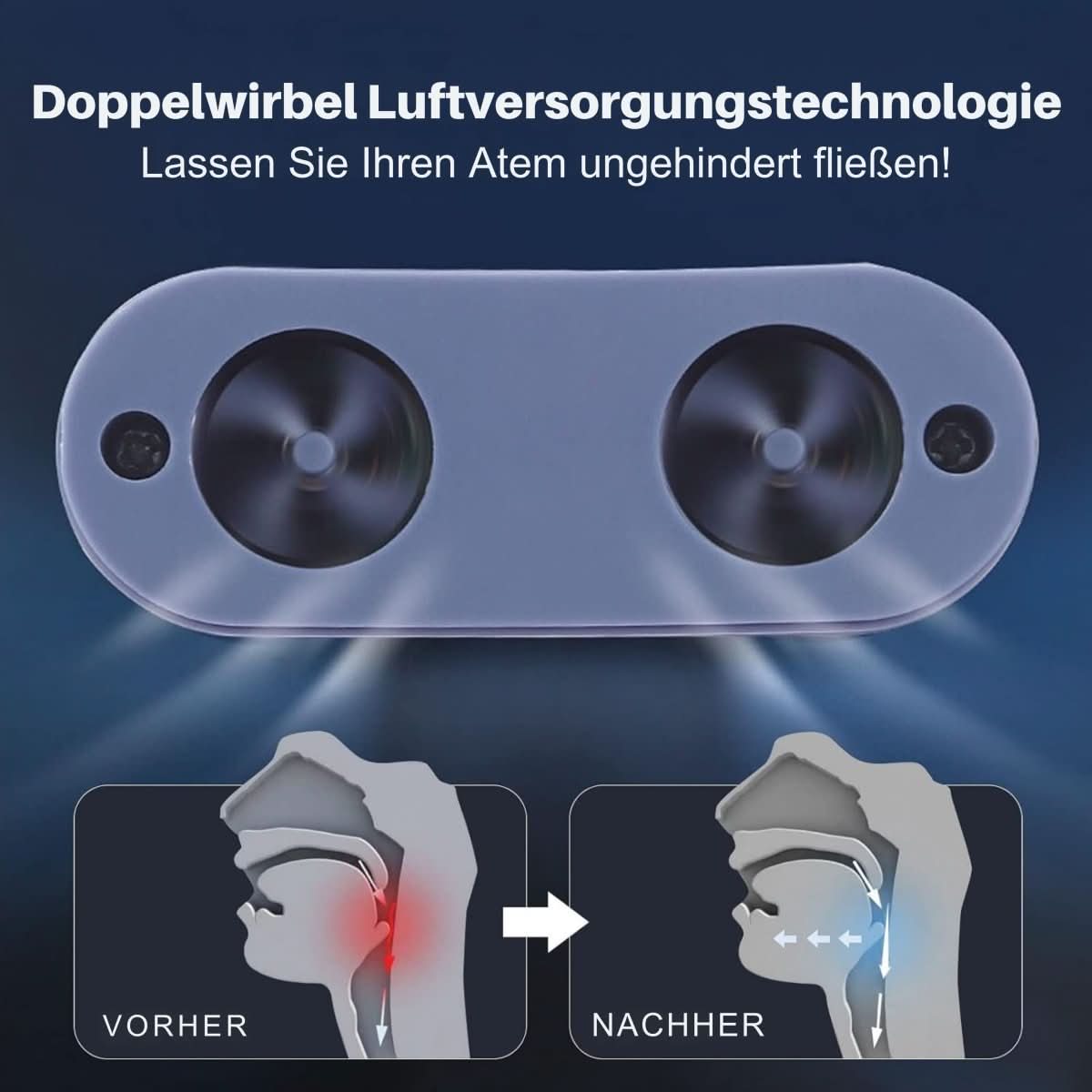 Compact CPAP Device for Sleep Apnea and Snoring Relief