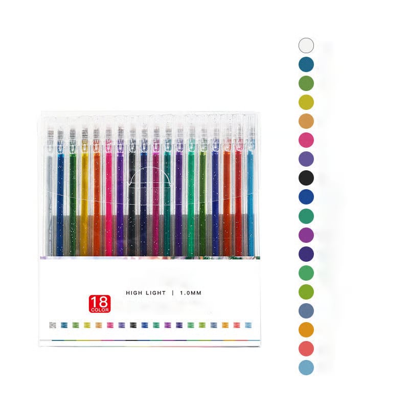 Glitter Gel Pens | Metallic Ink Pens | Smudge-Resistant Sparkle Finish | SparkleInk