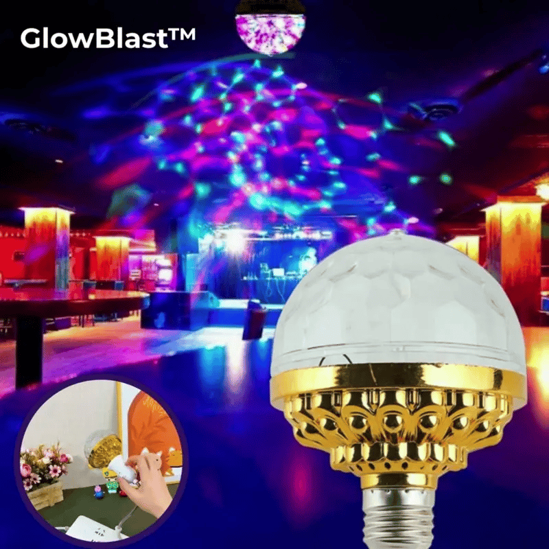 GlowBlast Rotating RGB Party Bulb for Dynamic Lighting