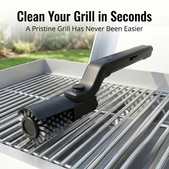 Grill Scrubber with Swiveling Head | Quick Grill Cleaning | Safe Bristle Design | GrillPro