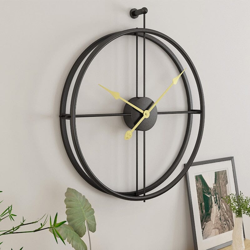 Geometric Design Oversized Wall Clock in Nordic Style
