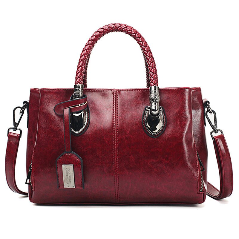 CLARA™ Vintage Oil Wax leather luxury handbag