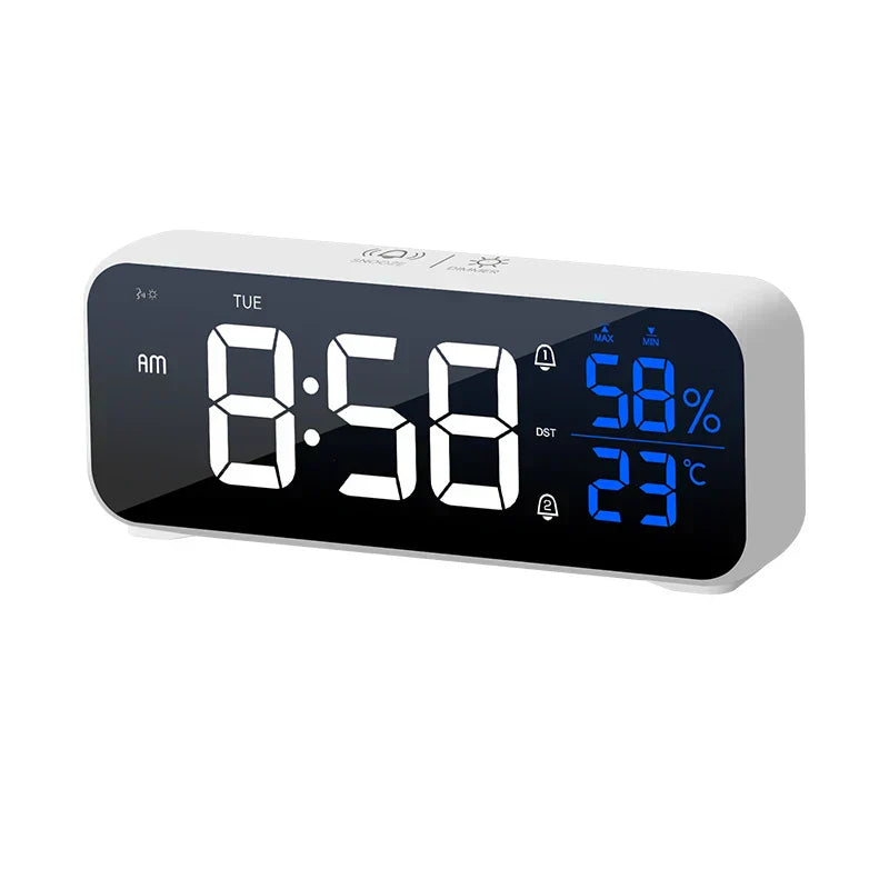 LED Alarm Clock with Music and Voice Activation