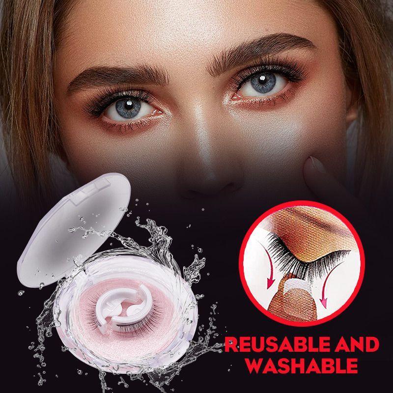 Reusable Self-Adhesive False Eyelashes for Natural Eye Makeup