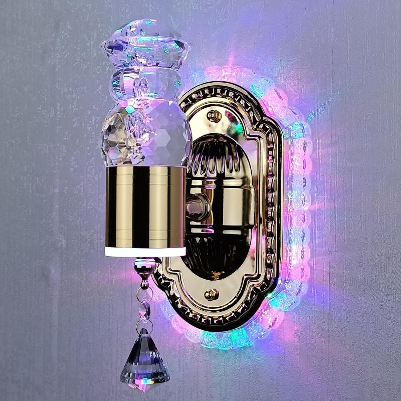 Porsha™ Crystal Amber Wall Lamp