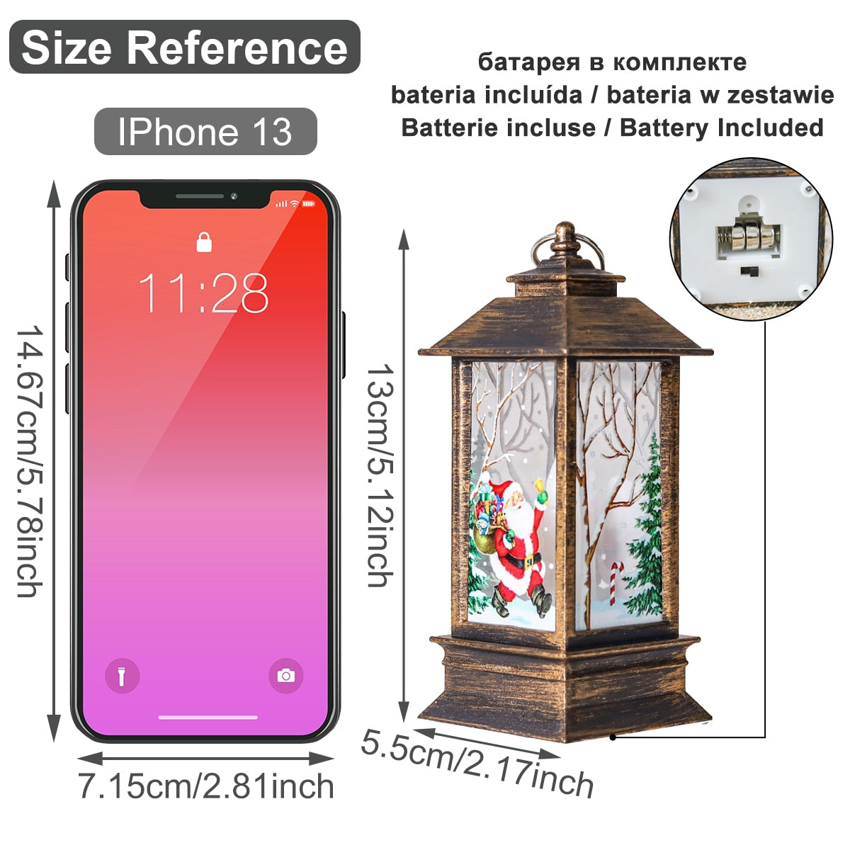MRS. SANTA™ Christmas Lantern Light