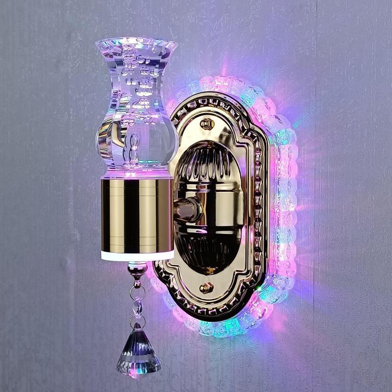 Porsha™ Crystal Amber Wall Lamp