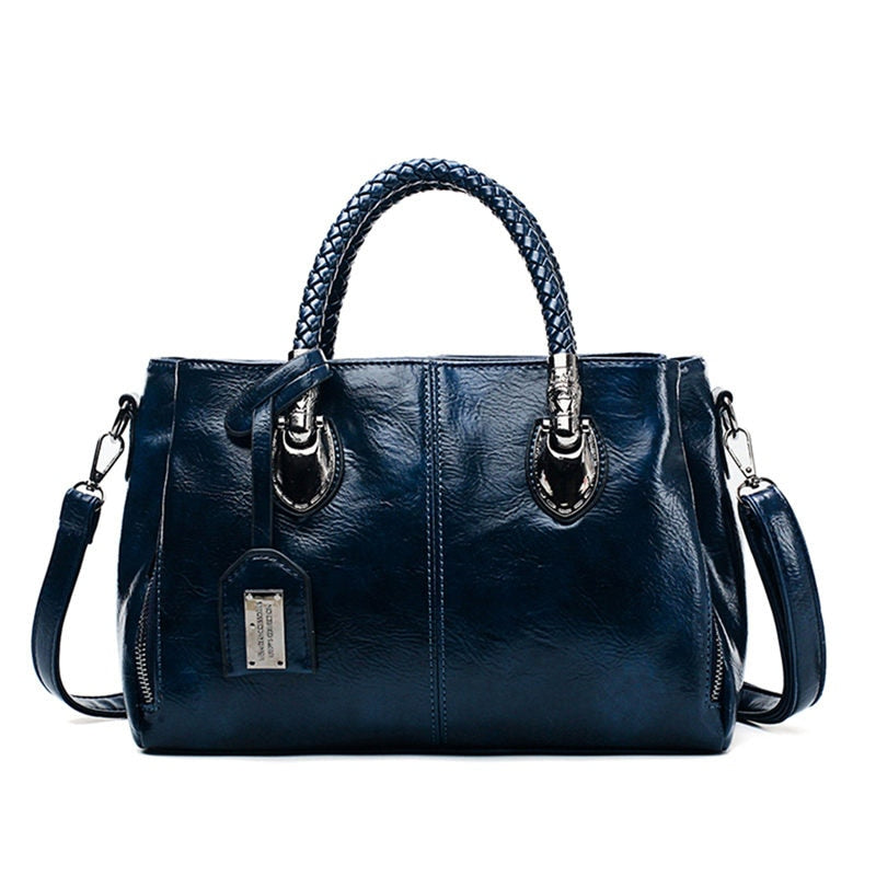 CLARA™ Vintage Oil Wax leather luxury handbag