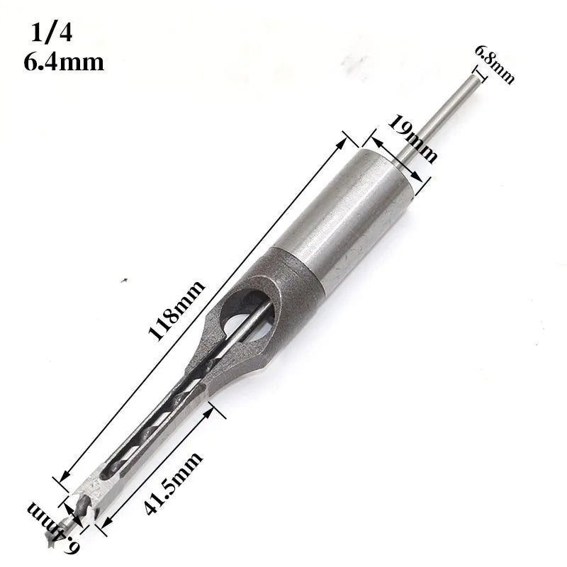 Hollow Chisel Bit for Accurate Wood Joinery – SquareCut Tool