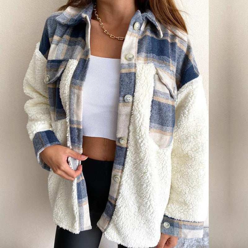 ALEAH™ Plaid Sherpa Jacket