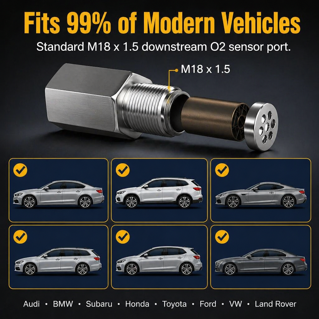 CelClear™ O2 Sensor Spacer — Kill the Check Engine Light Without Pulling the Cat