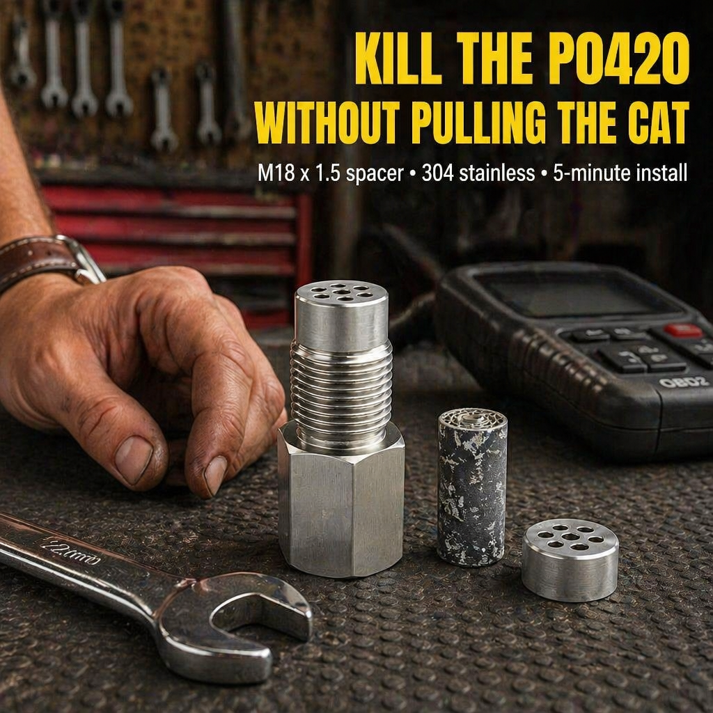 CelClear™ O2 Sensor Spacer — Kill the Check Engine Light Without Pulling the Cat