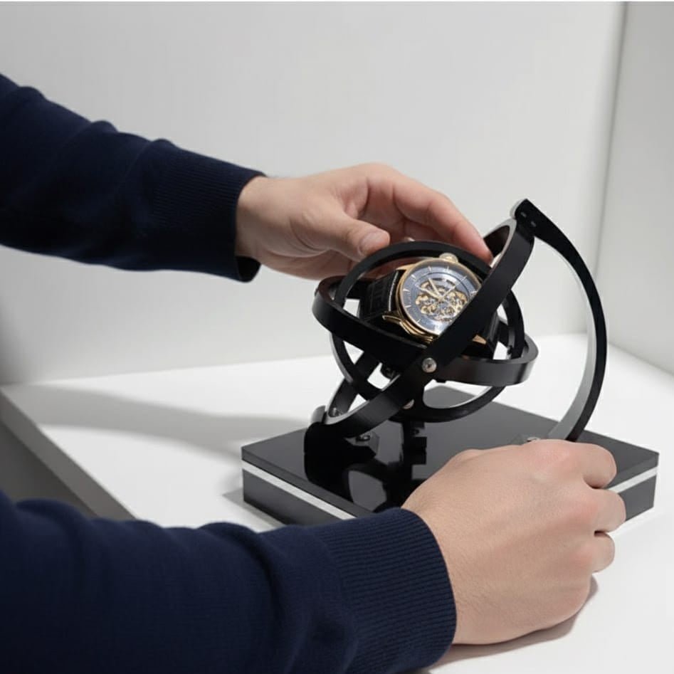 Automatic Watch Winder with Silent Functionality – ChronoPulse Style